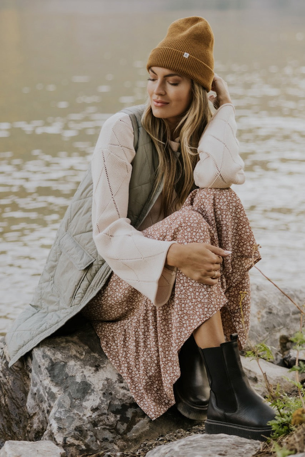 Green Quilted Snap Button Hooded Puffer Coat - loveforevers