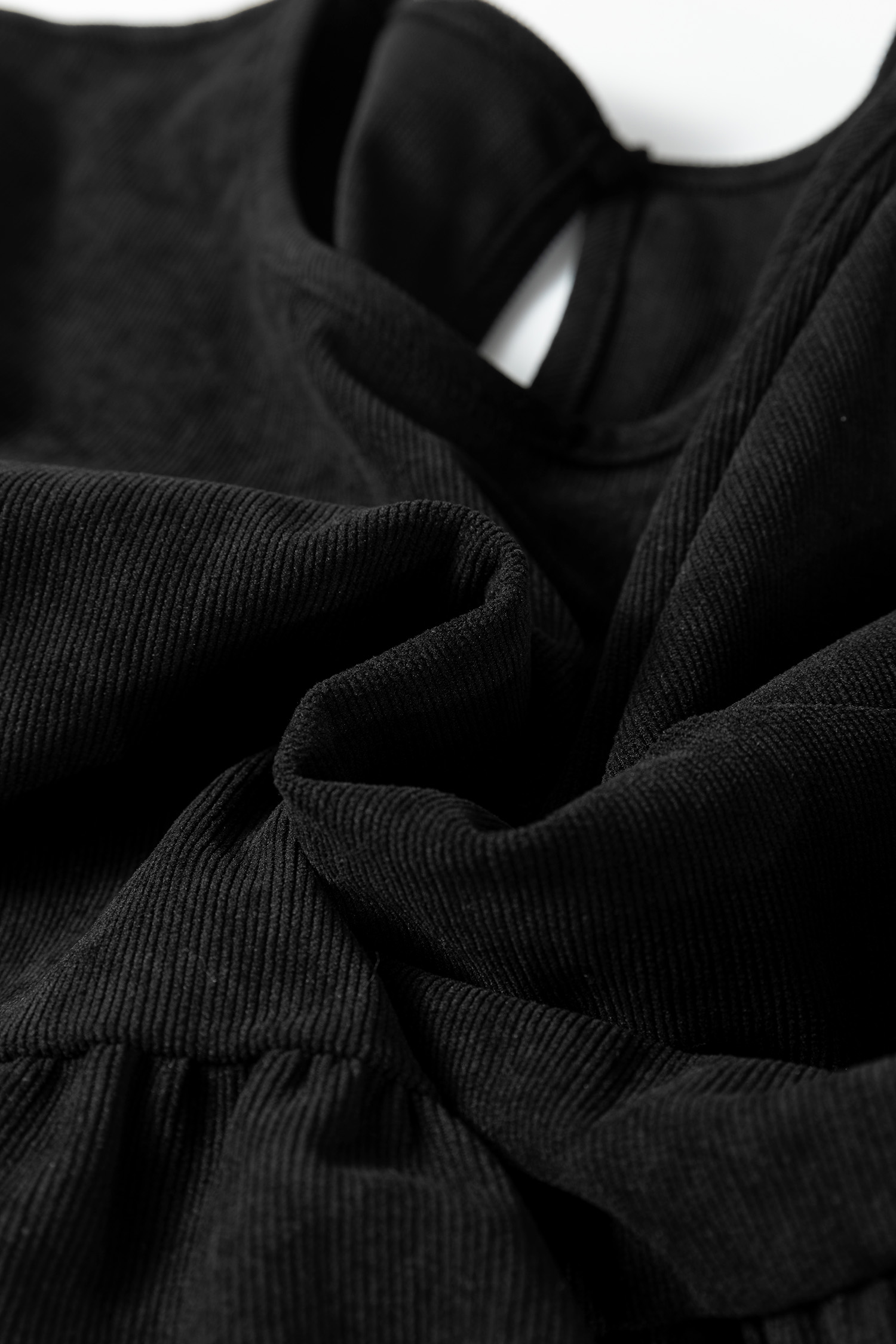 Black Lantern Sleeve Tiered Mini Dress - loveforevers