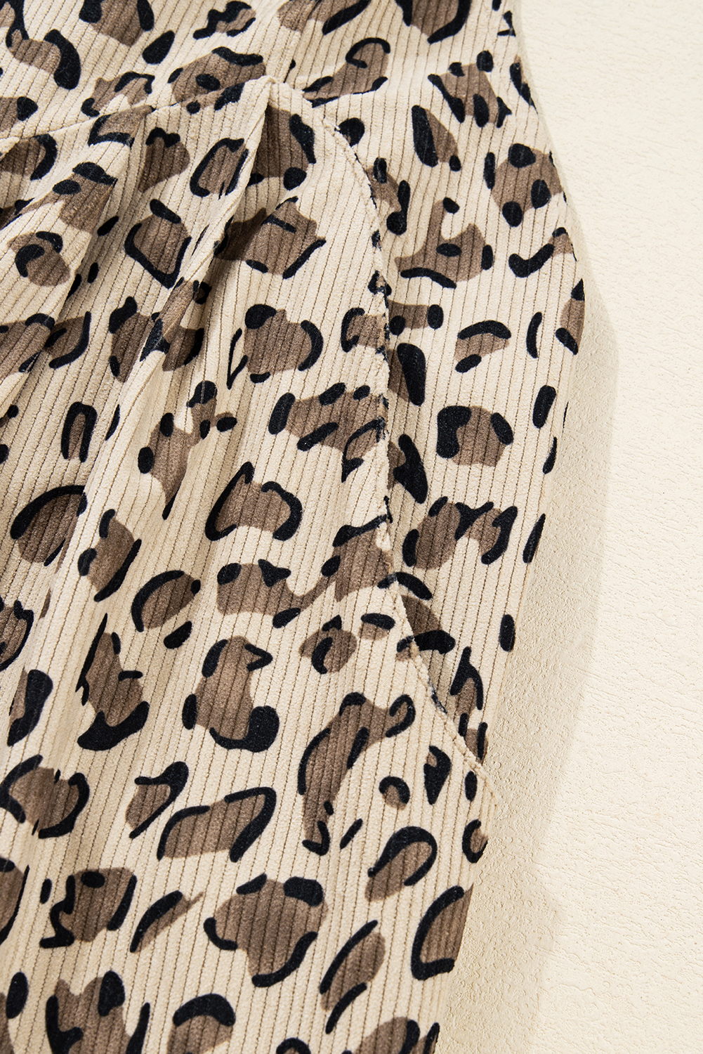 Brown Leopard Bib Wide Leg Jumpsuit - loveforevers