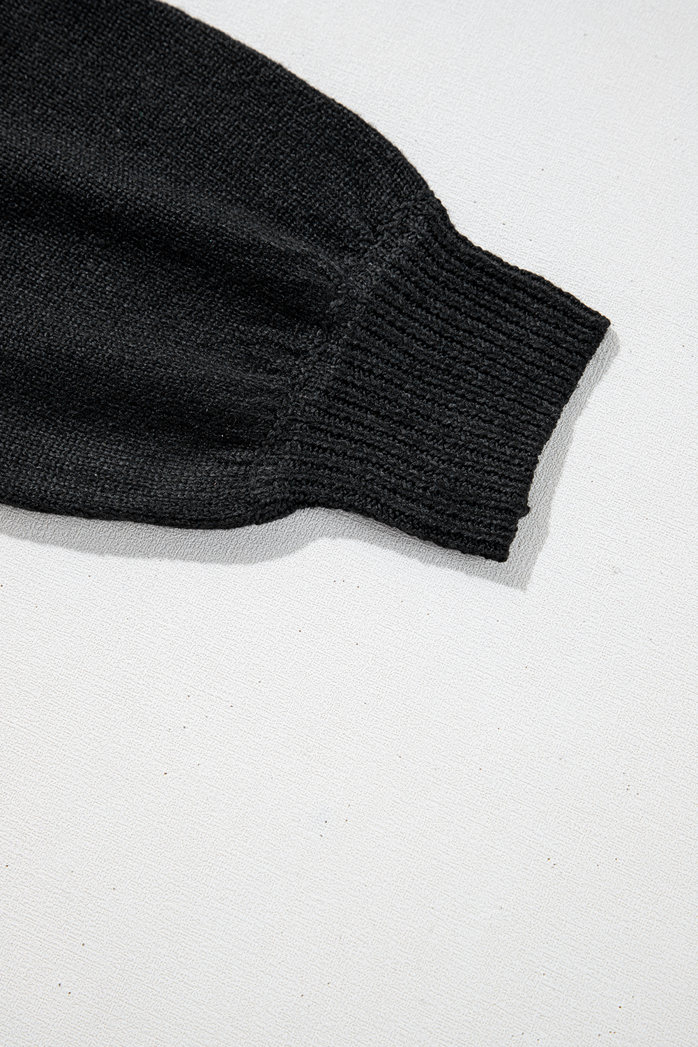 Sky Blue Eyelet Pattern Detail V Neck Drop Shoulder Sweater - loveforevers