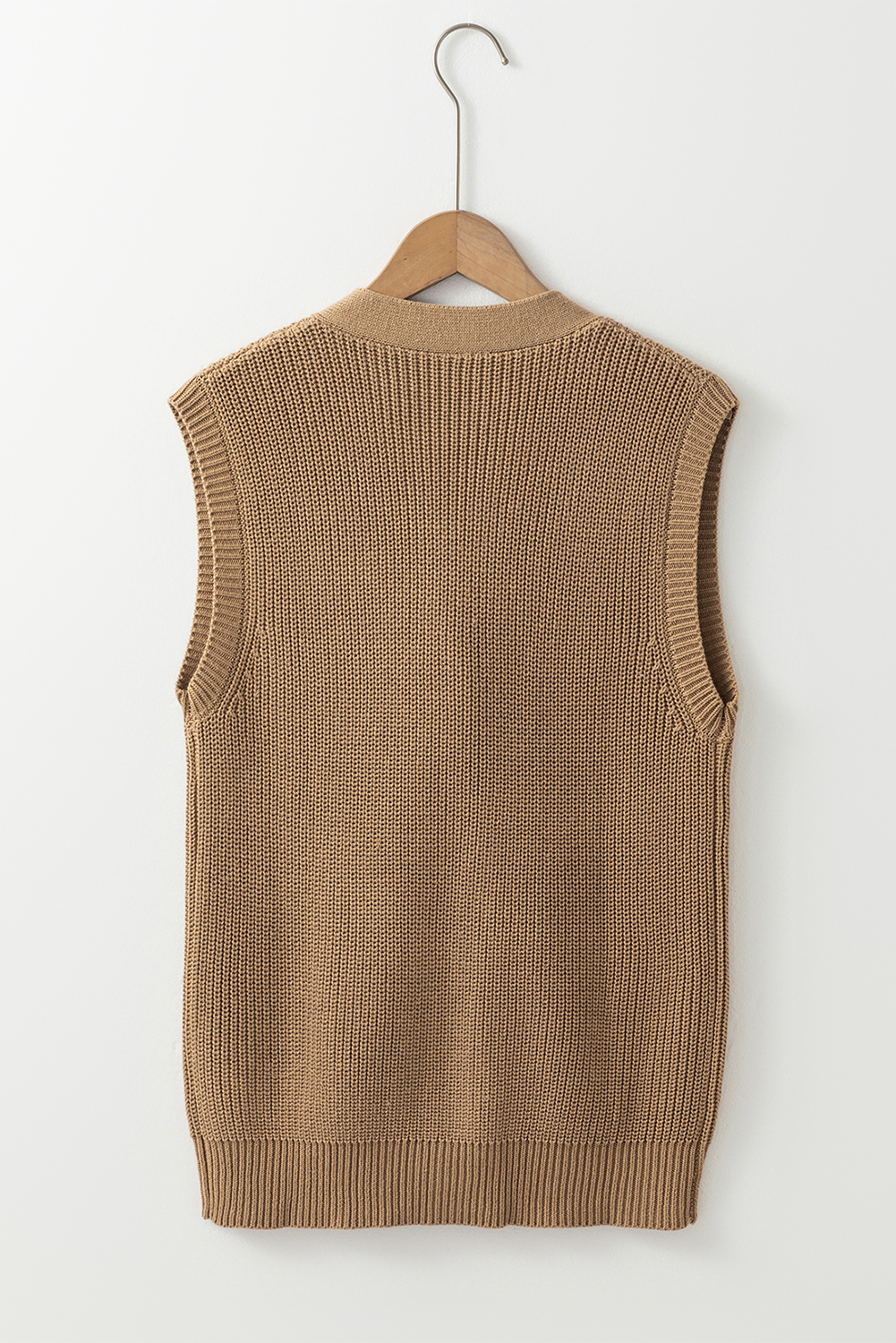 Parchment V Neck Buttoned Front Sweater Vest - loveforevers