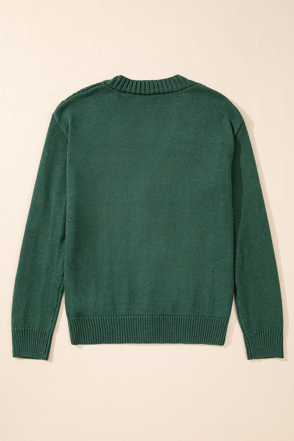 Dark Khaki Open Knit Drop Shoulder Sweater Cardigan - loveforevers