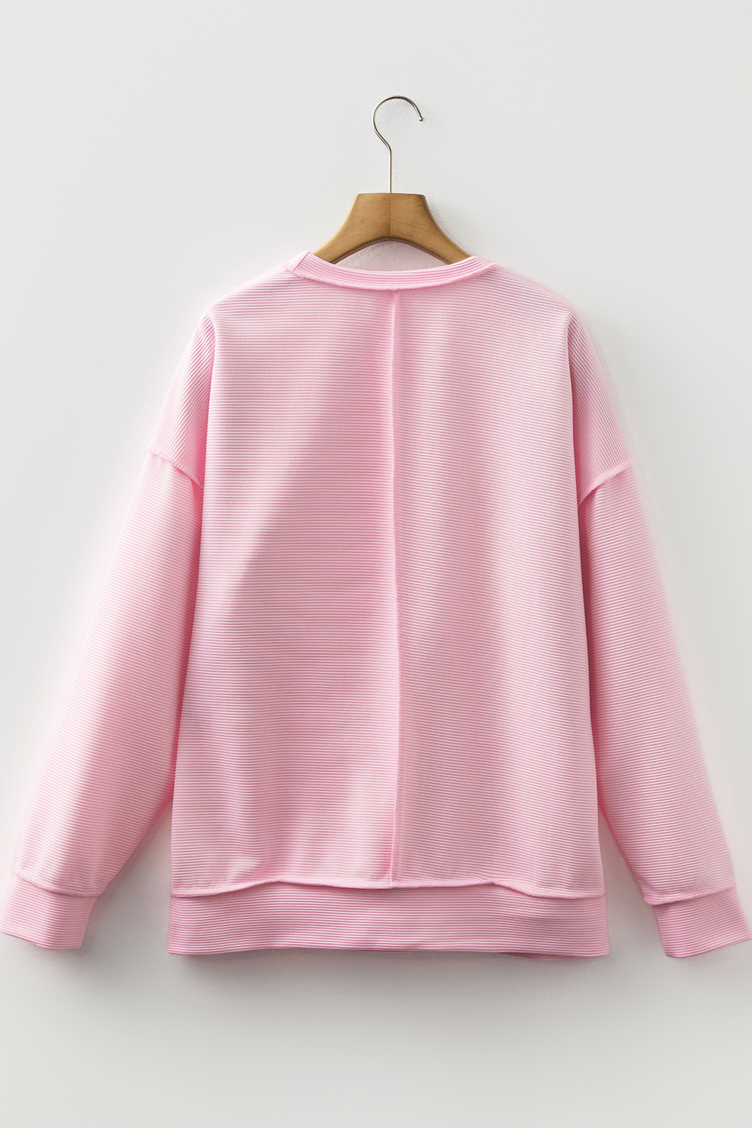 Pink you are so loved Valentines Day Bow Embroidered Graphic Pullover Top - loveforevers
