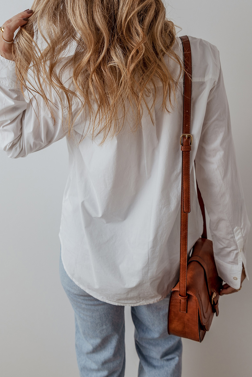 White Lace Crochet Trim Turn Down Collar Buttoned Shirt - loveforevers