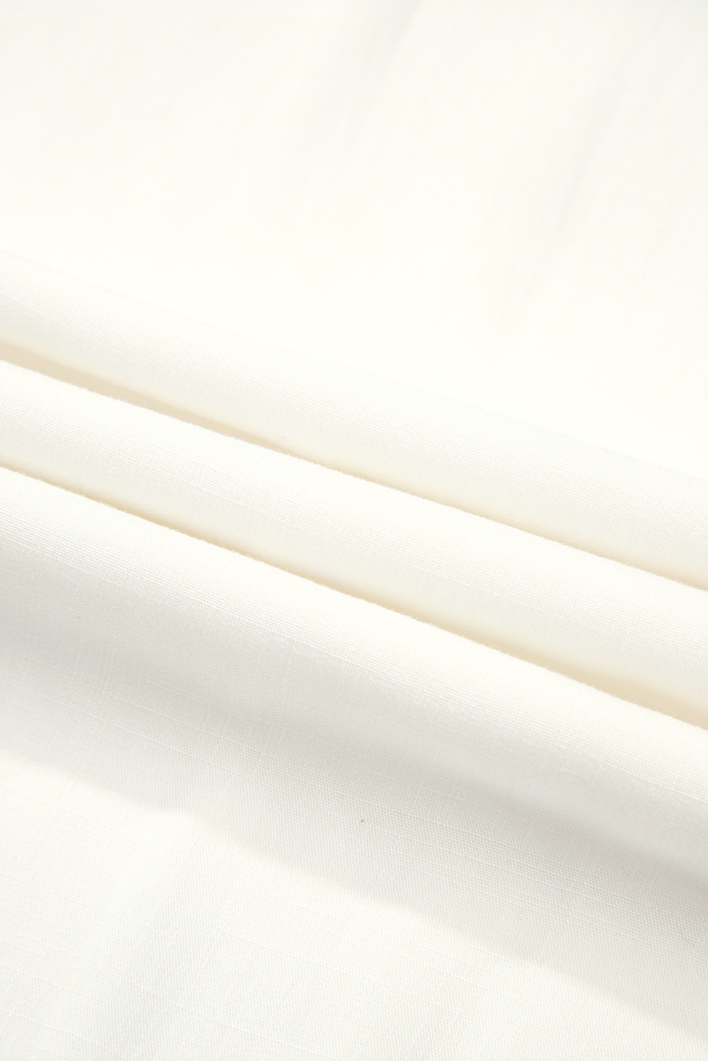 White Solid Drop Waist Pleated Wide Leg Casual Pants - loveforevers