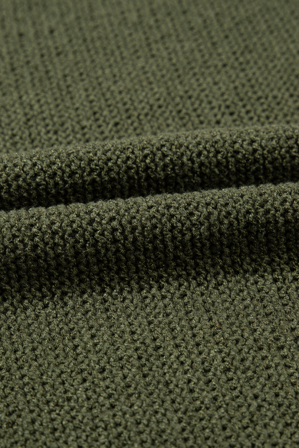 Vineyard Green Chunky Knit Raglan Sleeve Pullover Sweater - loveforevers
