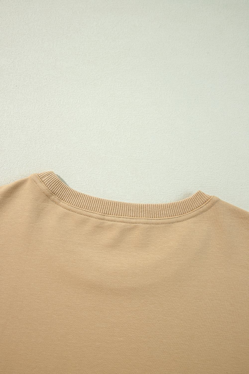 Pale Khaki Sweatshirt Poplin Mini Dress - loveforevers
