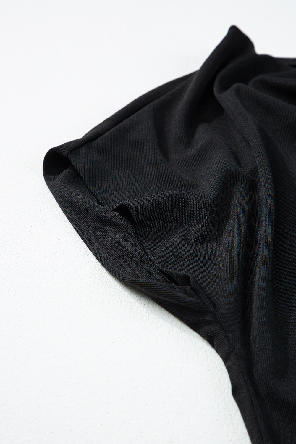 Black Cowl Neck Bat Sleeve T Shirt - loveforevers
