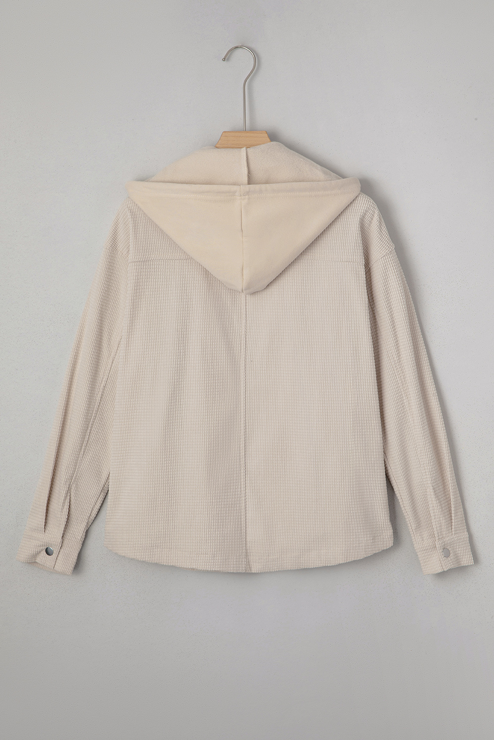 Sail Blue 2 in 1 Thermal Knit Textured Hooded Jacket - loveforevers