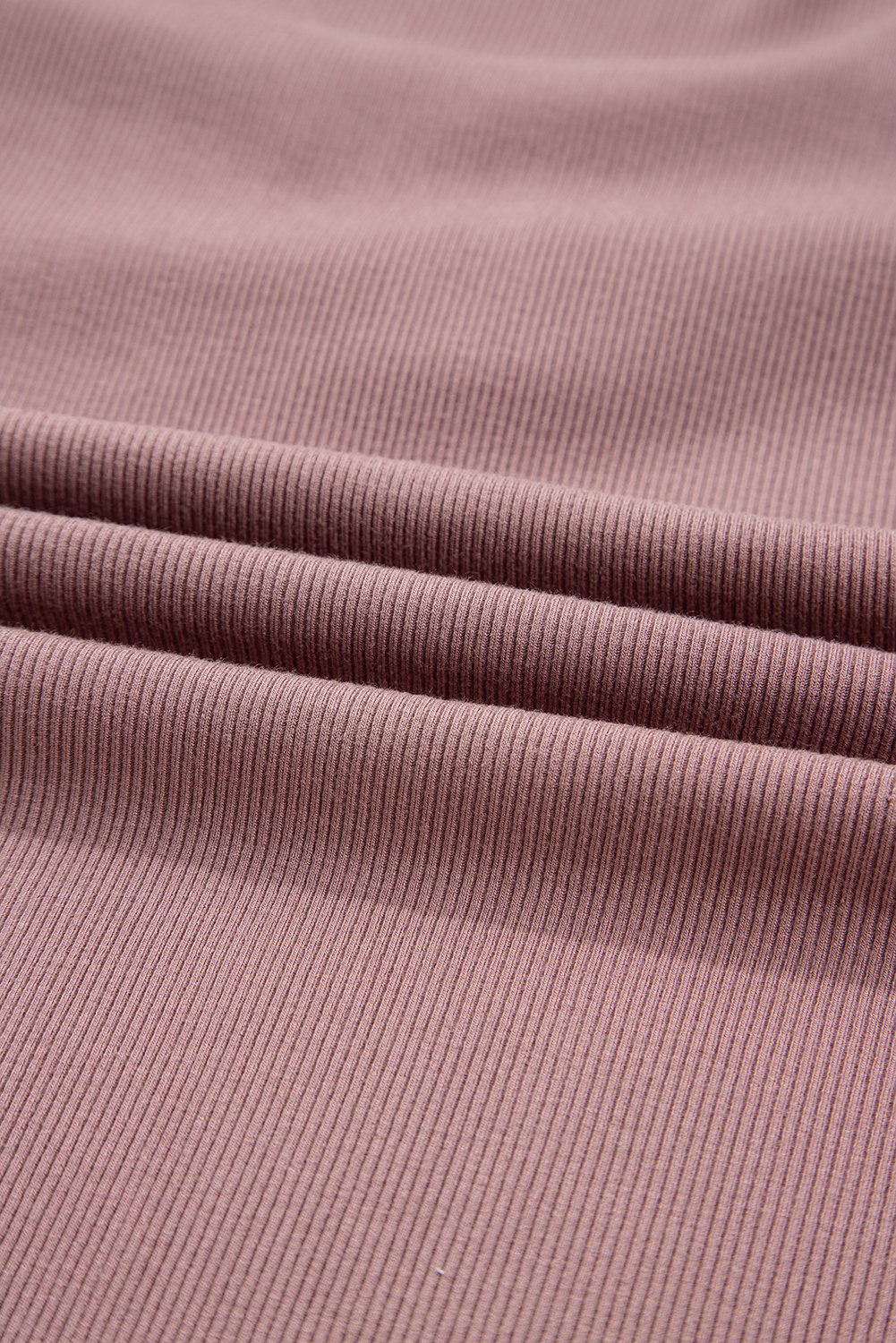Burgundy Gathered Bust Square Neck Ribbed Fit Long Sleeve Top - loveforevers