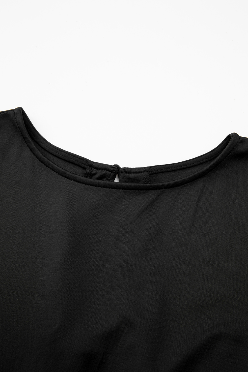 Black Dolman Sleeve Belted Straight Leg Jumpsuit - loveforevers