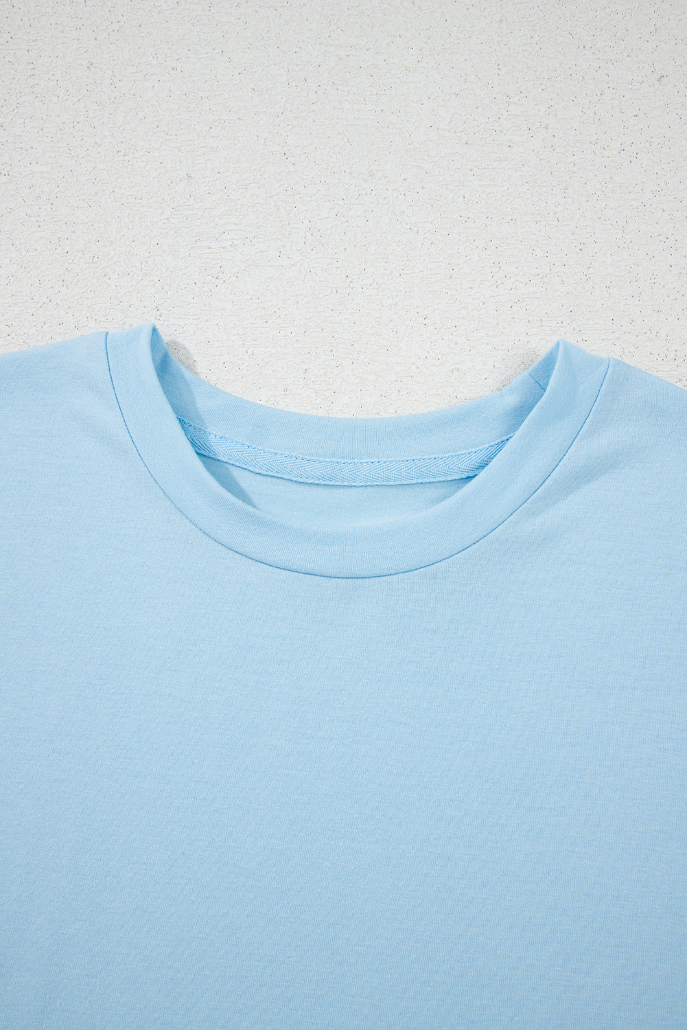 Khaki Casual Plain Crew Neck Tee - loveforevers