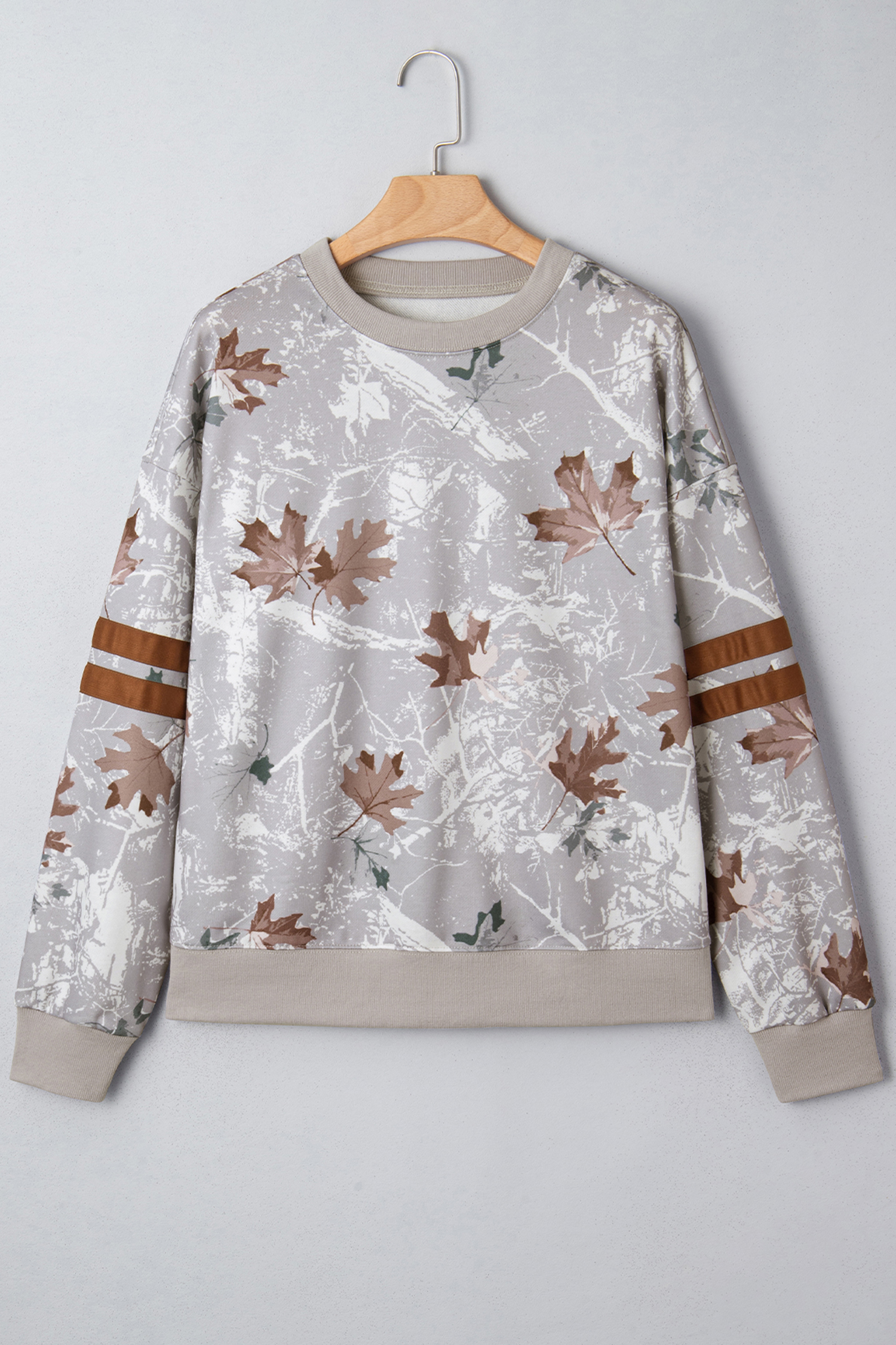 Beige Camo Print Baggy Drawstring Jogger Sweatpants - loveforevers