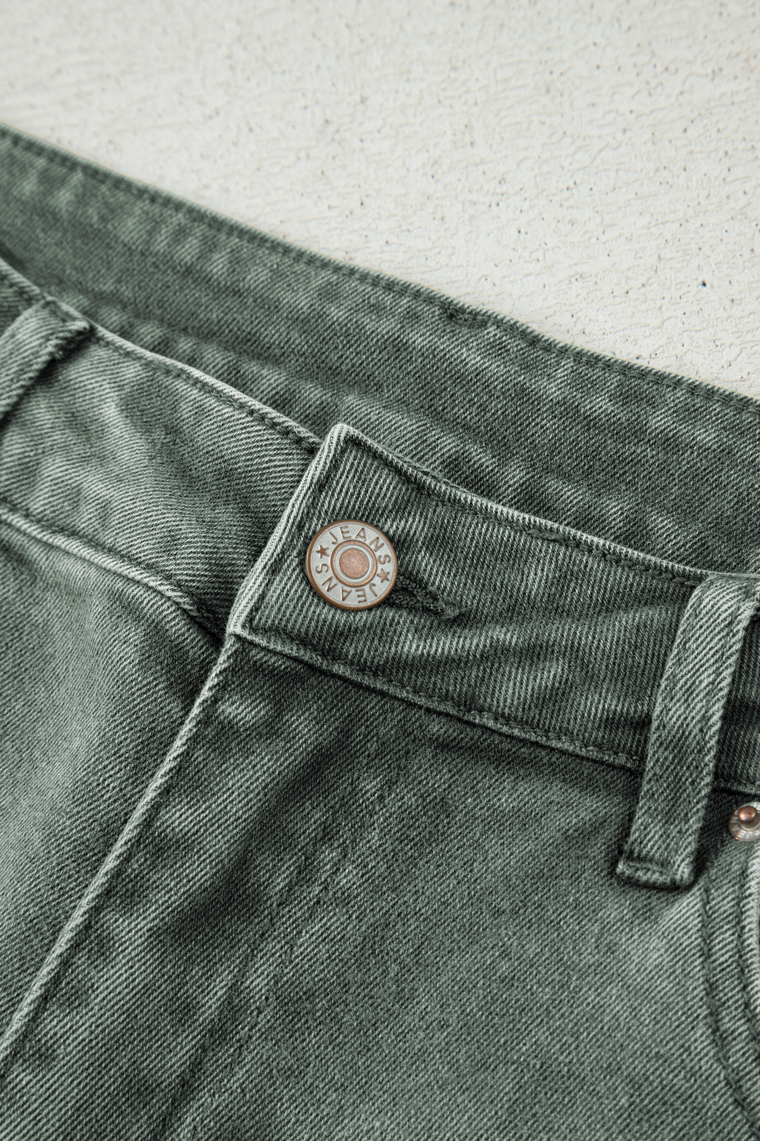 Four Leaf Clover Slight Distressed Raw Edge Wide Leg Jeans - loveforevers