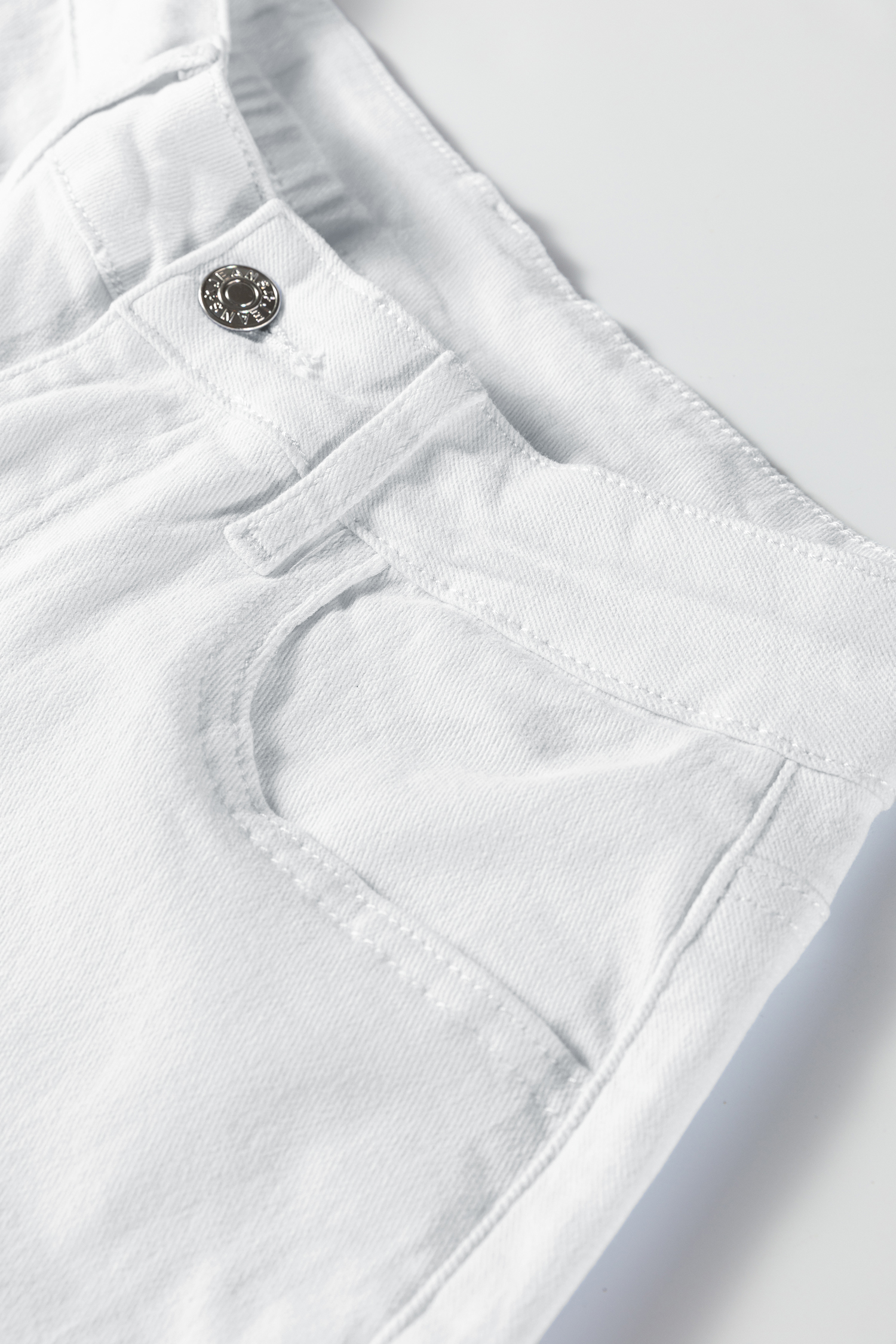 White Bow Knot Side Detail Straight Leg Loose Jeans - loveforevers