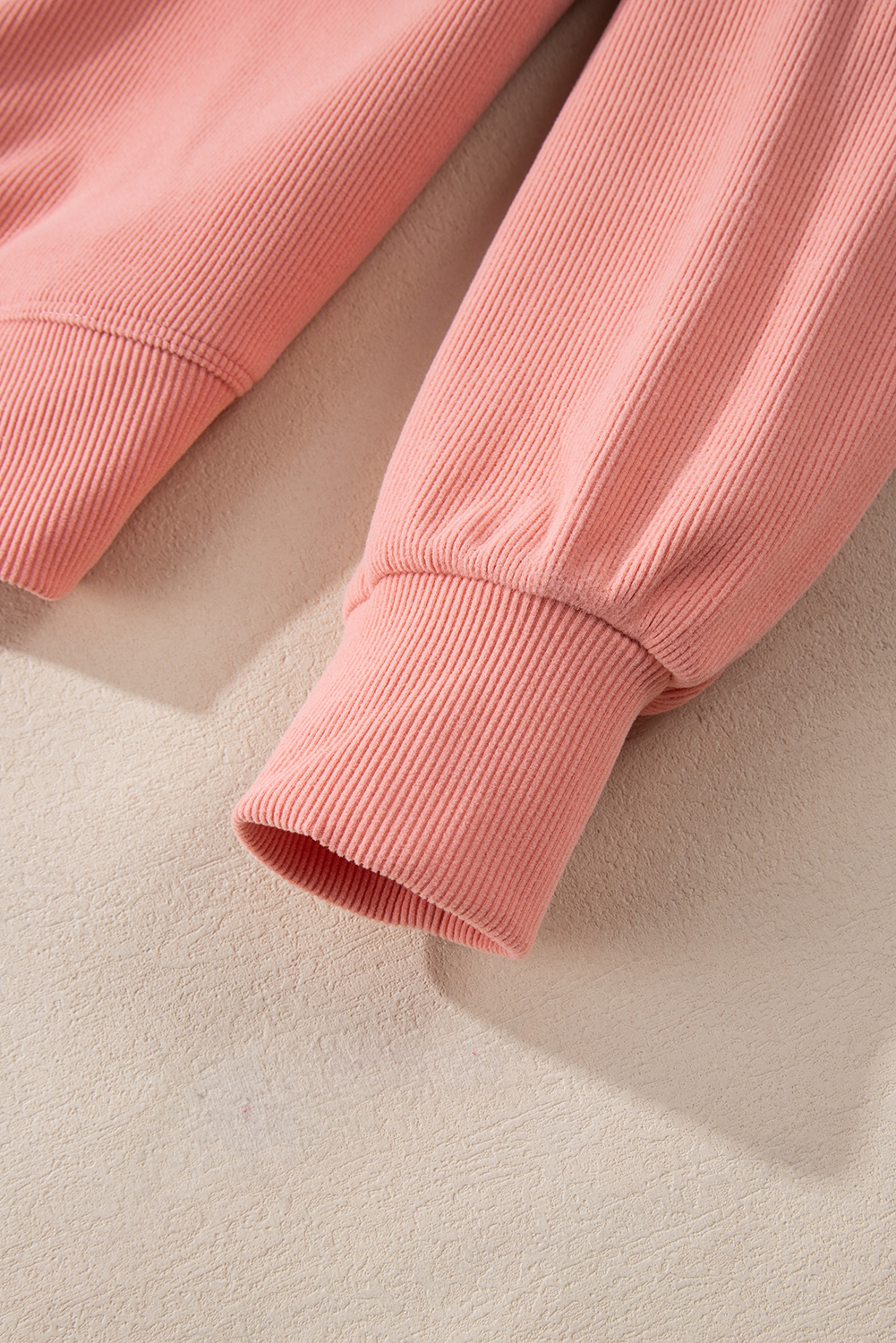 Blossom Ribbed Knit Drop Shoulder Pocketed Two Piece Lounge Set - loveforevers