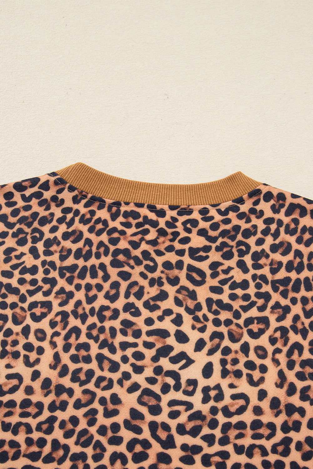 Khaki Leopard Pullover and Pants 2pcs Outfit with Bow Embroidery - loveforevers