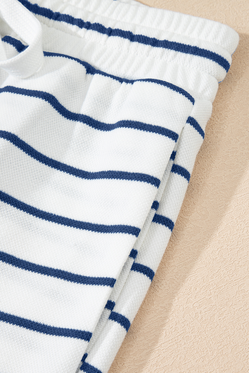 Sail Blue Casual Wide Leg 2pcs Pants Set - loveforevers