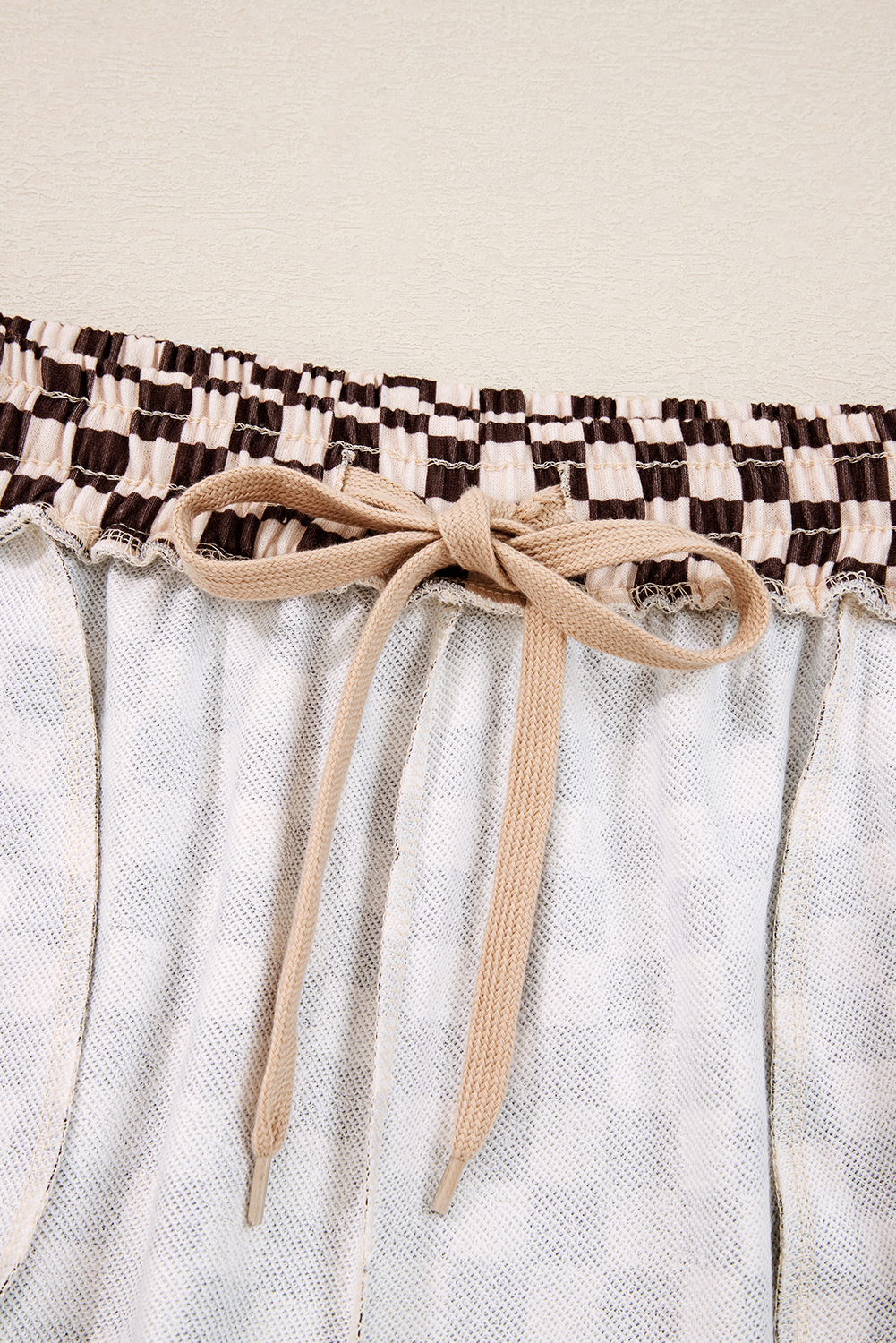 Black Athleisure Checkered 2pcs Pants Set - loveforevers