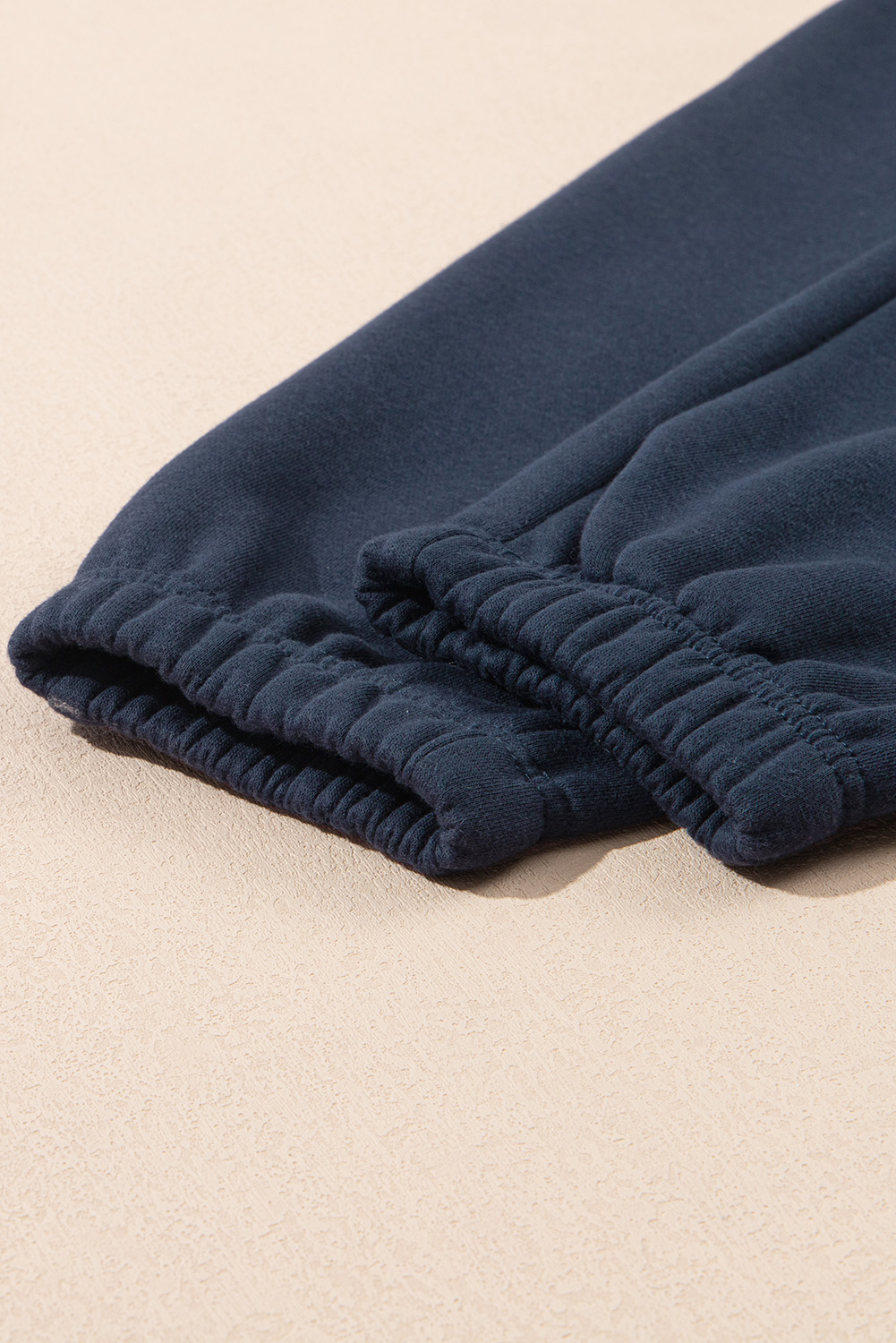 Black Drop Shoulder Loose Sweatshirt and Joggers Active Set - loveforevers