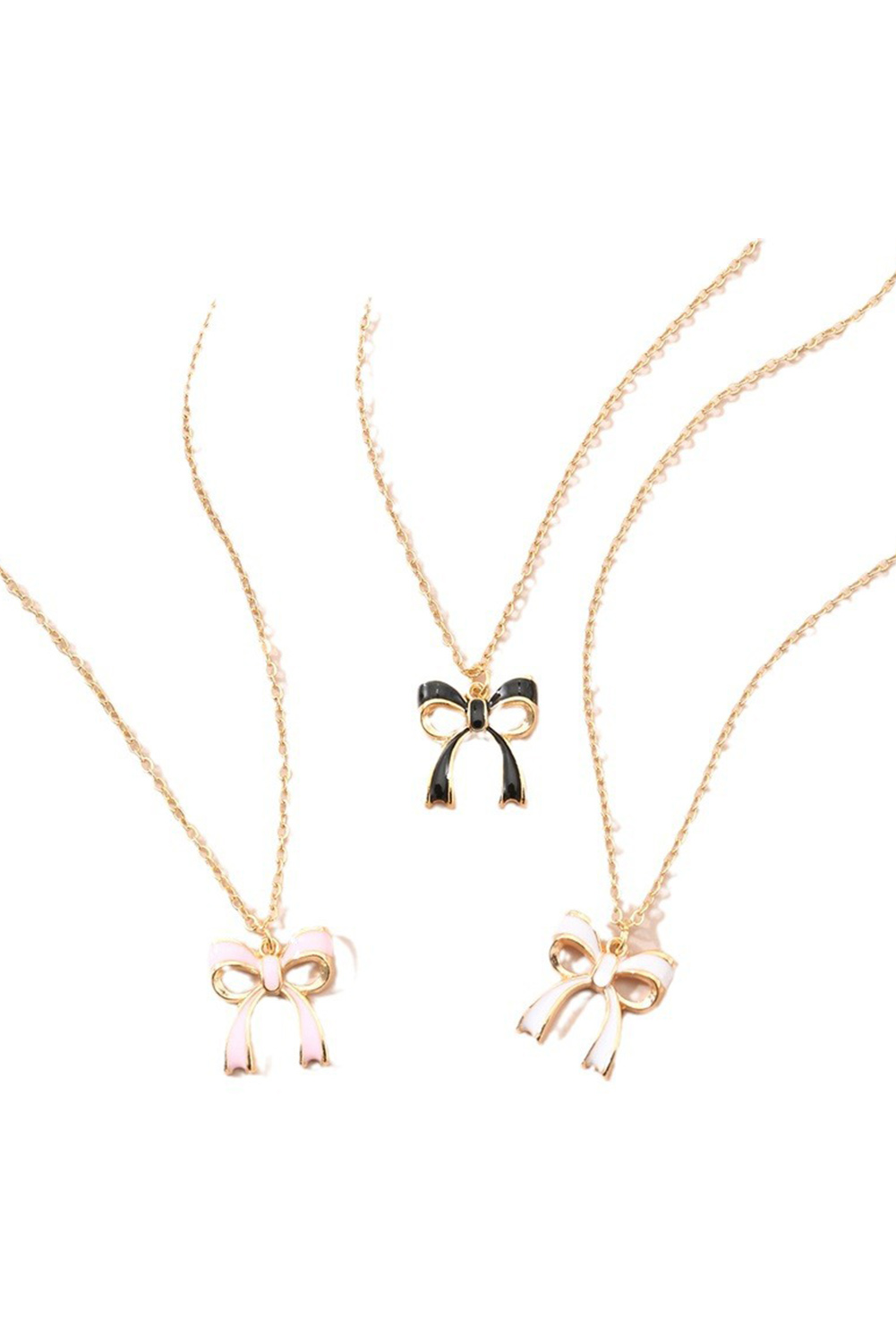 Gold Elegant Bow Design Plated Studded Earrings - loveforevers