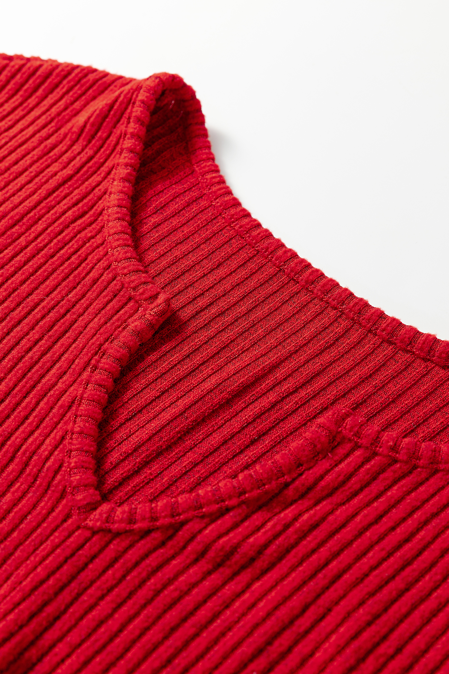 Black Ribbed Notched Neck Knit Long Sleeve Leggings Two Pieces Lounge Set - loveforevers