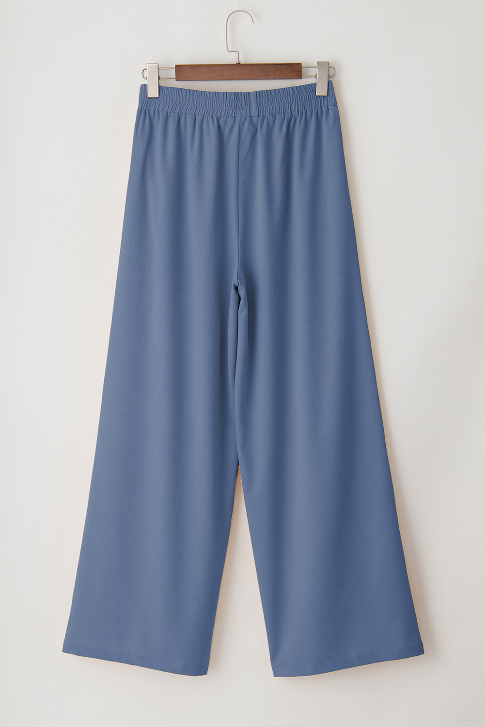 Rose Tan High Waisted Tie Front Side Pocket Wide Leg Flowy Casual Pants - loveforevers