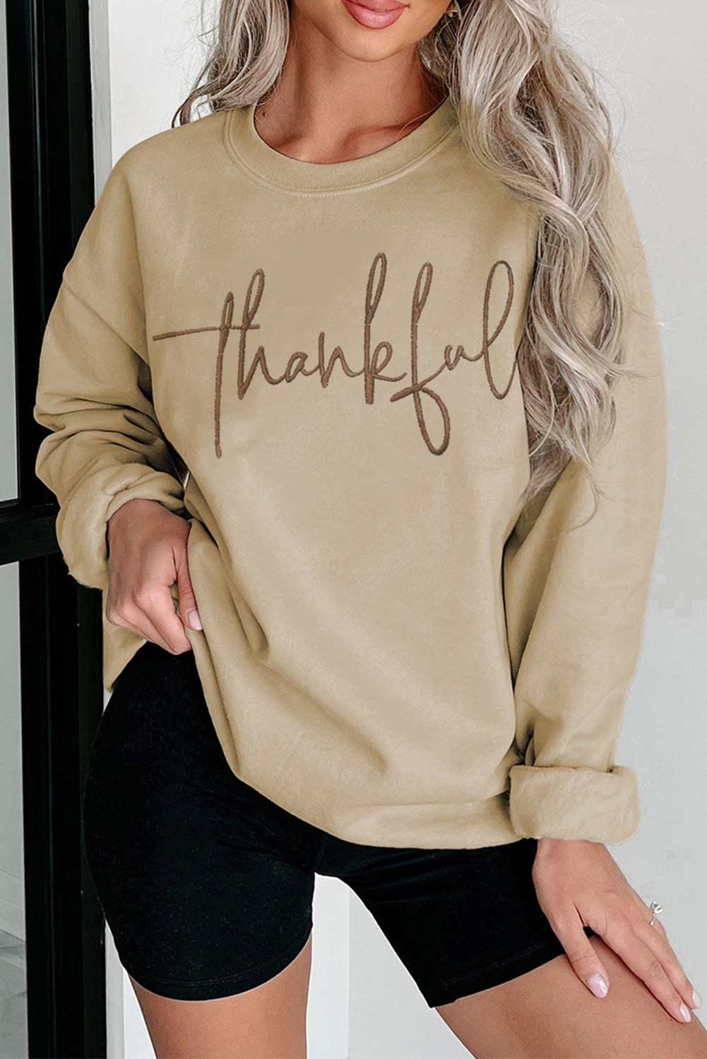 Parchment Shimmering Turkey Pattern Thanksgiving Holiday Sweatshirt - loveforevers