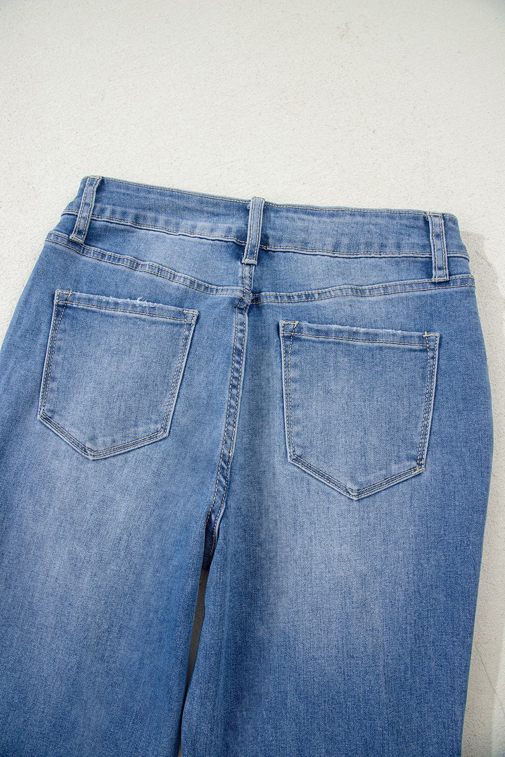 Ashleigh Blue Cut out Side Frayed Hemline Flare Jeans - loveforevers