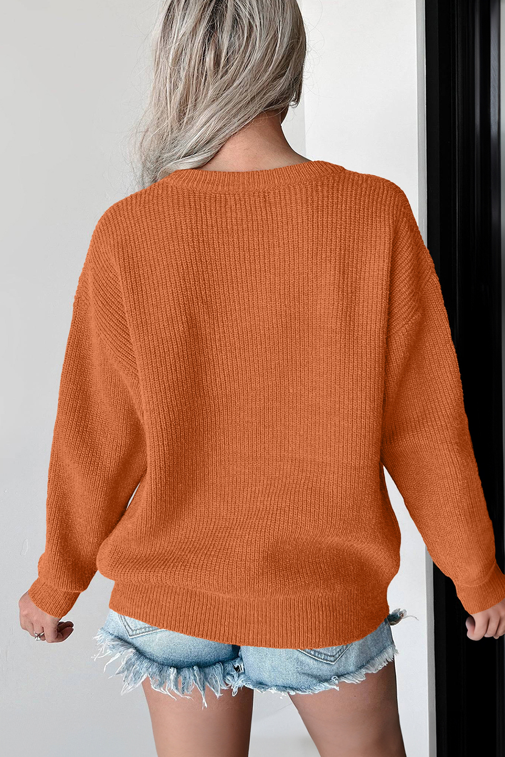 Flamingo Hello Pumpkin Graphic Sweater - loveforevers