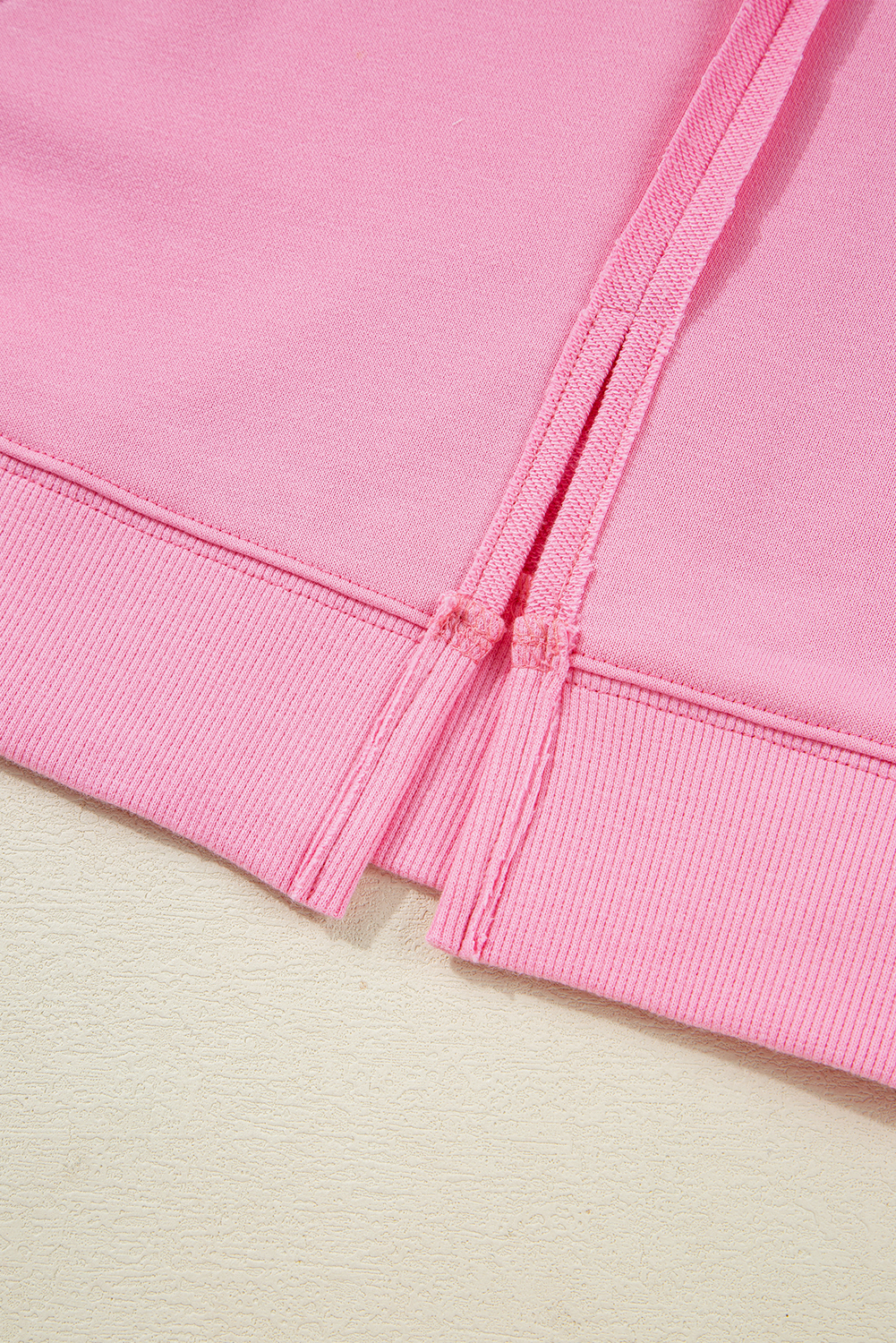Bonbon Lace Insert Bow Embroidered Exposed Seam Sweatshirt - loveforevers