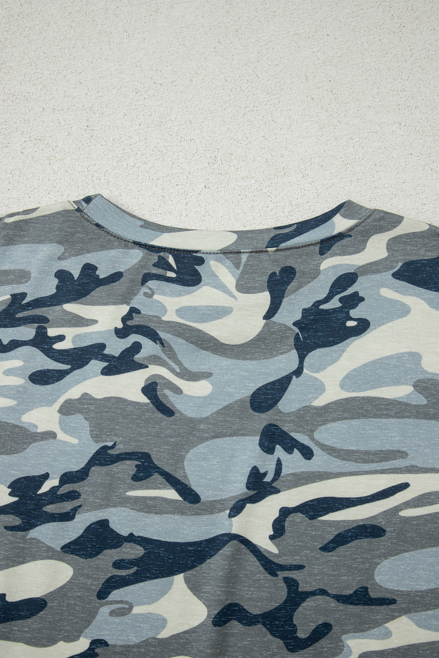 Green Camouflage Print Crew Neck T Shirt - loveforevers