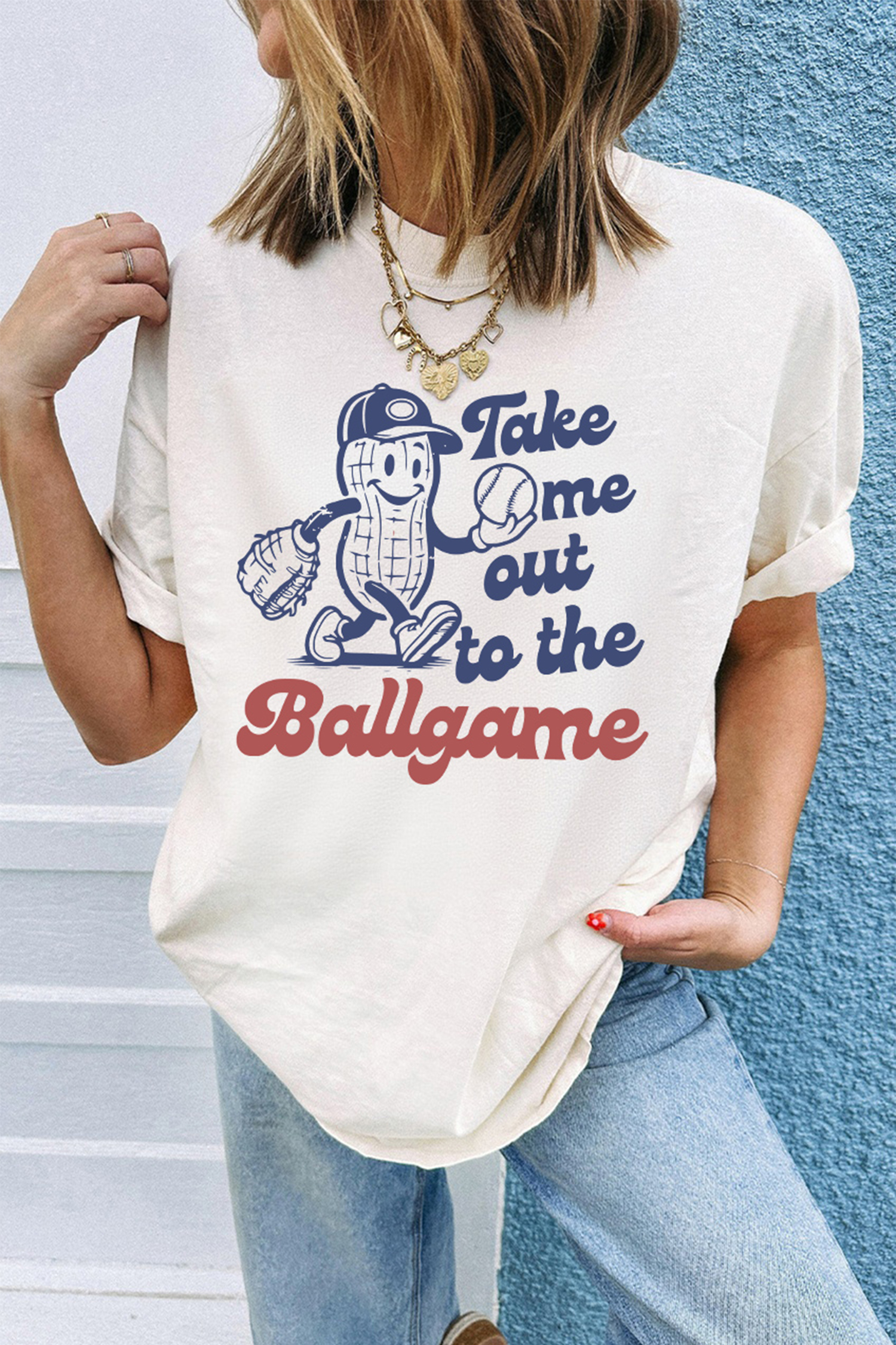 White SHOT CALLER WANNA BE A BALLER Casual Graphic Tee - loveforevers
