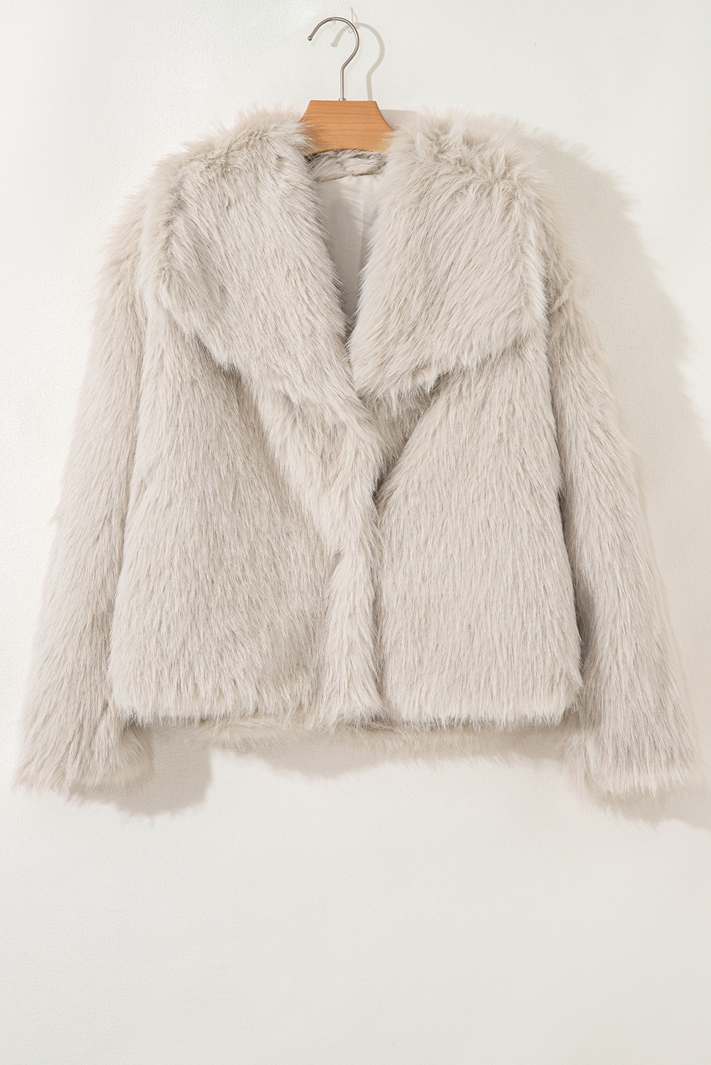 Jet Stream Luxurious Faux Fur Large Collar Winter Coat - loveforevers