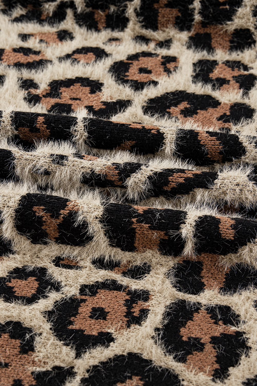 Brown Leopard Open Casual Cardigan - loveforevers