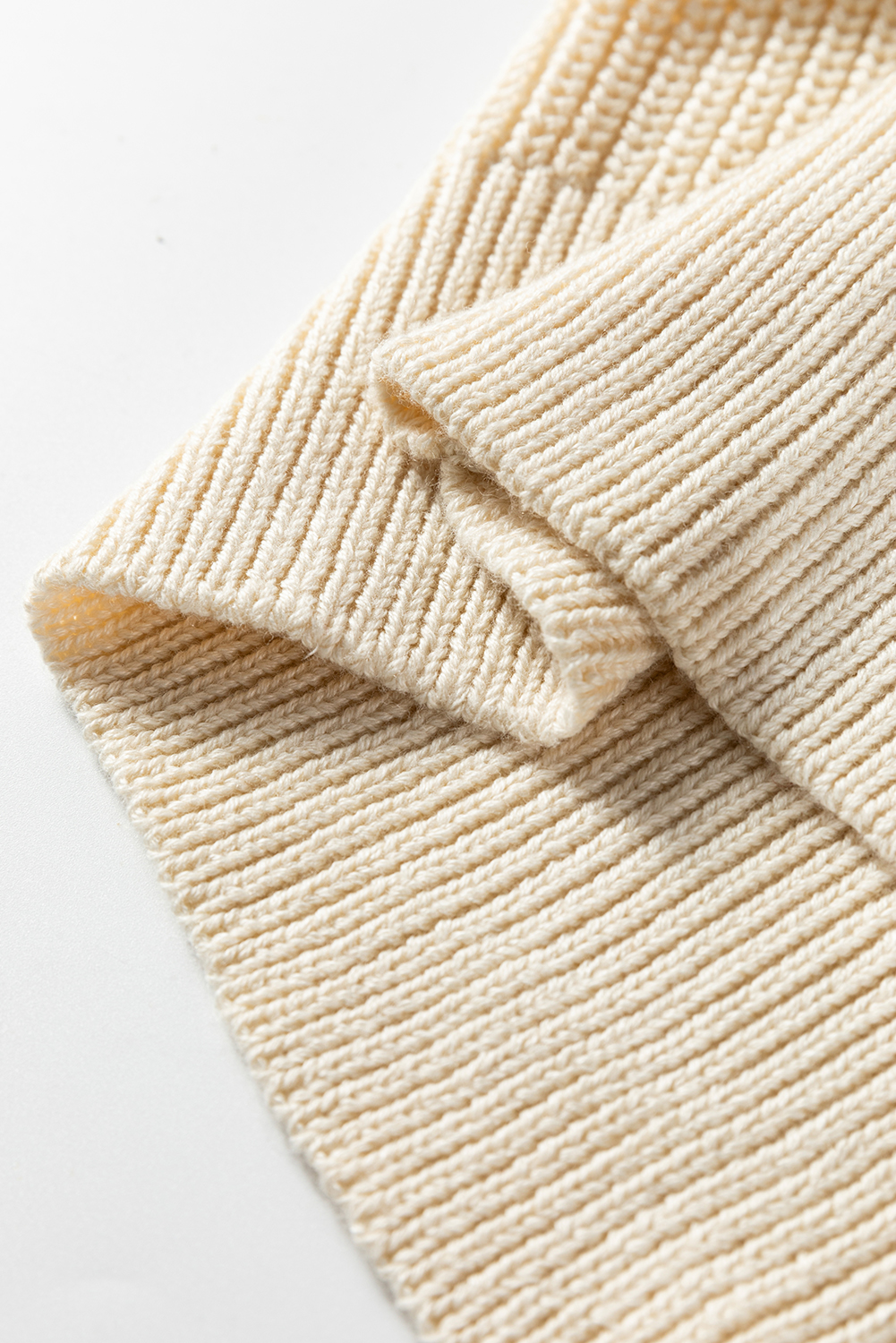 Jet Stream Mixed Texture Knit Flower Embroidered Detail Casual Sweater - loveforevers