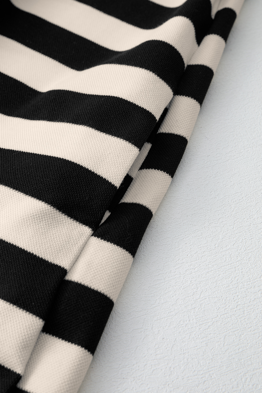 Khaki Stripe Collared V Neck Long Sleeve Loose Casual Dress - loveforevers