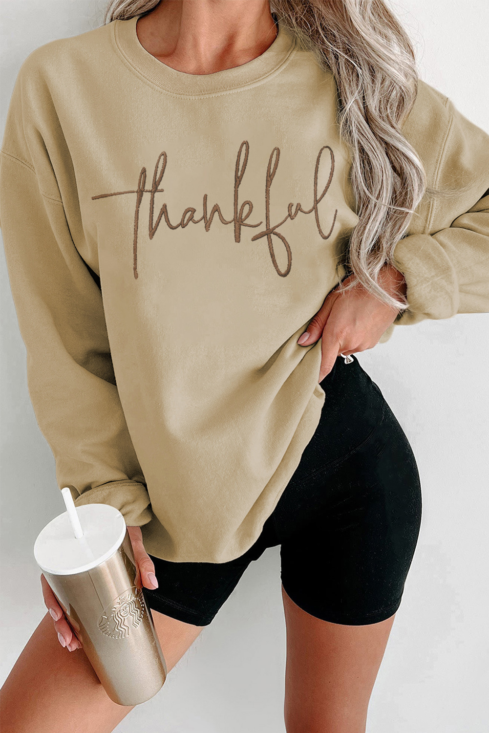 Parchment Shimmering Turkey Pattern Thanksgiving Holiday Sweatshirt - loveforevers