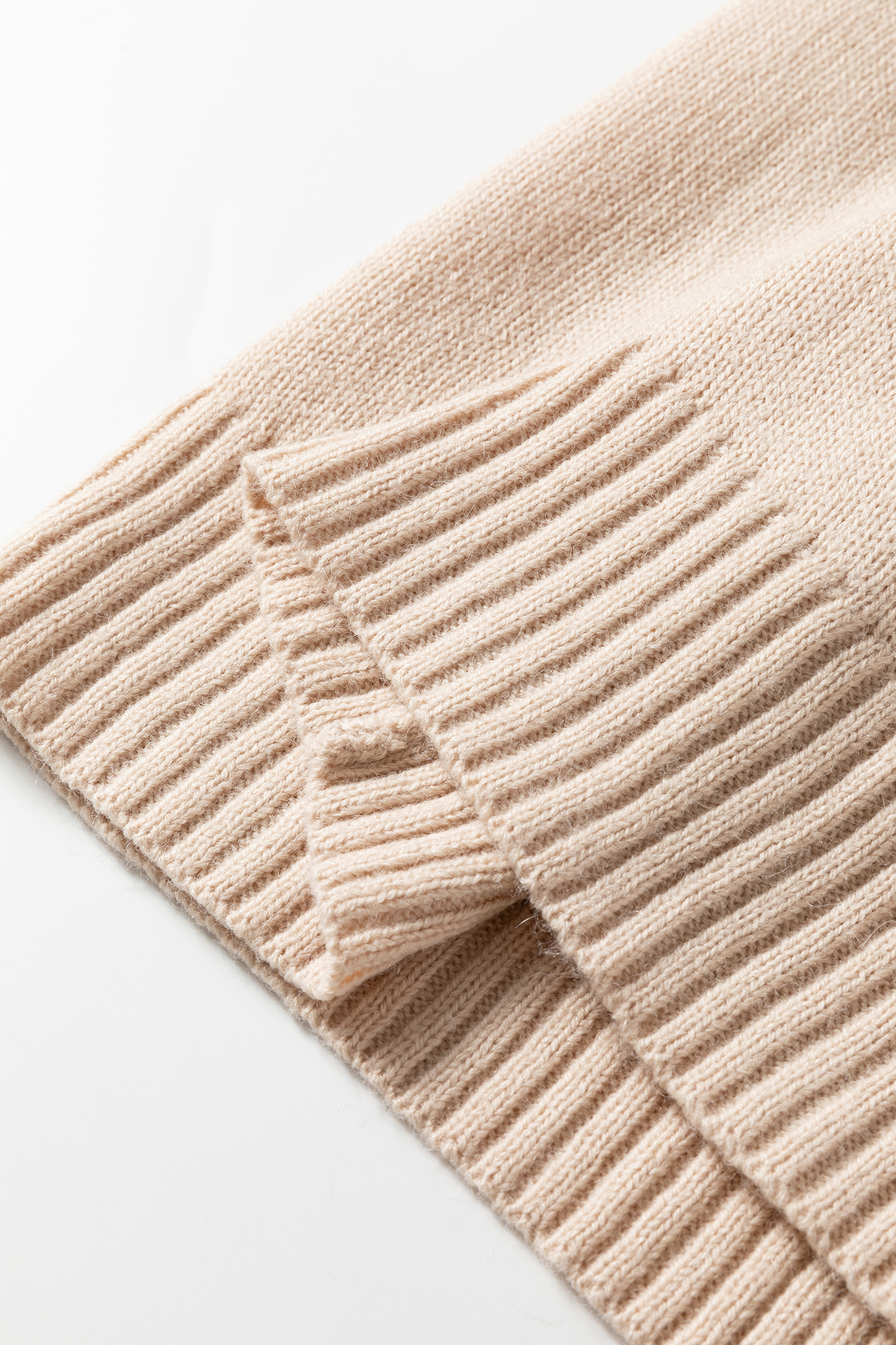 Dark Brown Ribbed Deep V Neckline Front Pocketed Loose Tunic Sweater Vest - loveforevers