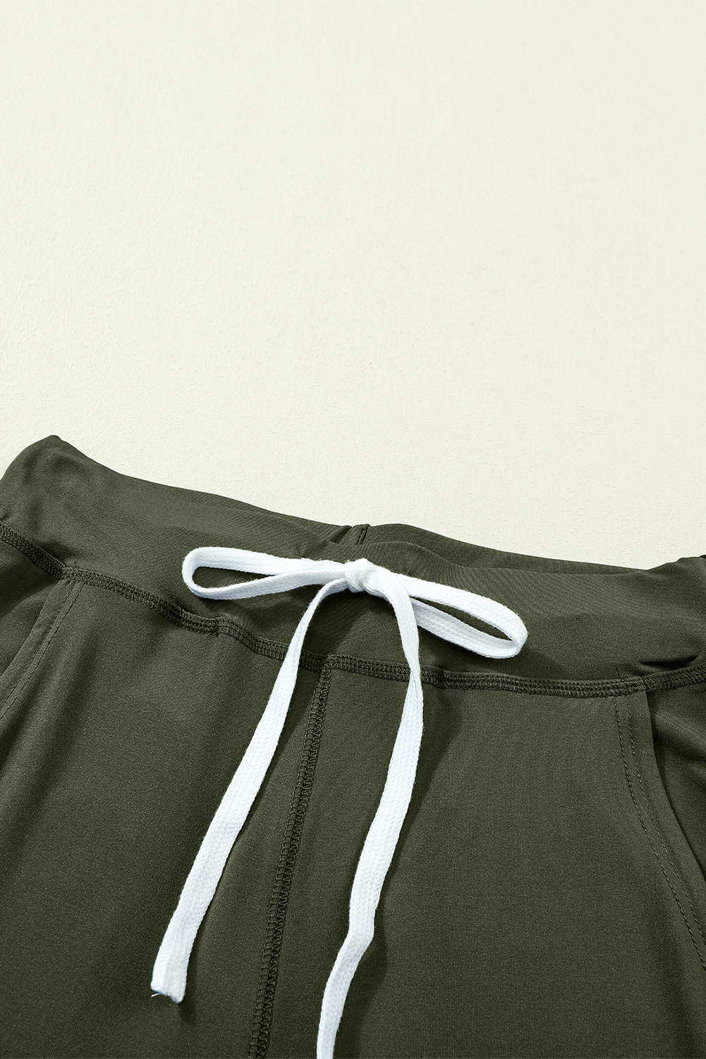 Black Drawstring Elastic Waistband Pocketed Joggers - loveforevers