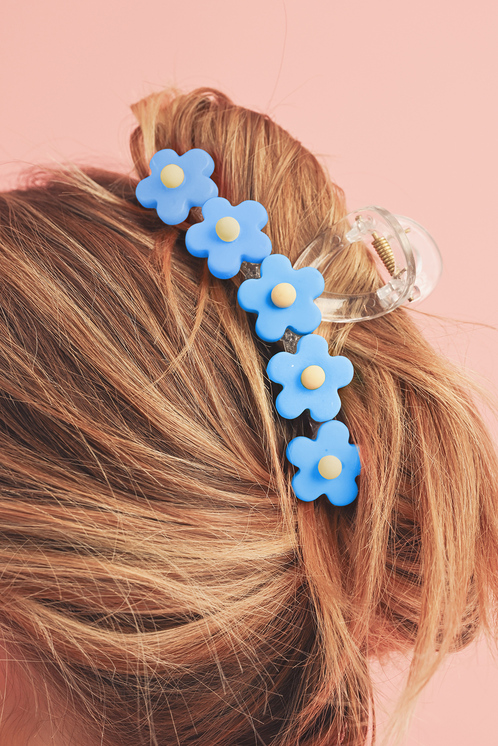 Light Blue Flowers Cute Hair Claw Clip - loveforevers