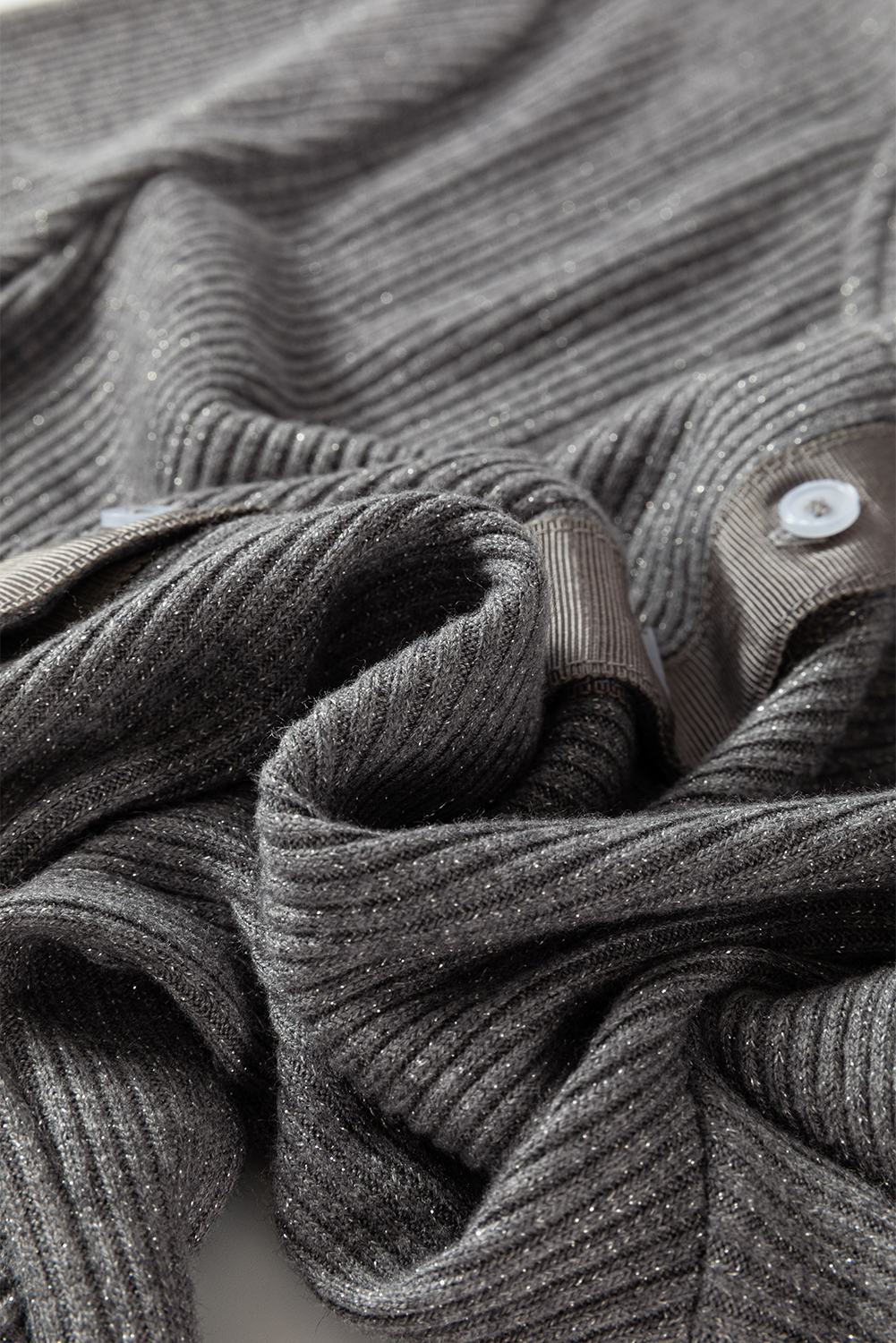 Sleet Ribbed Knit Button Down Slim Cardigan - loveforevers