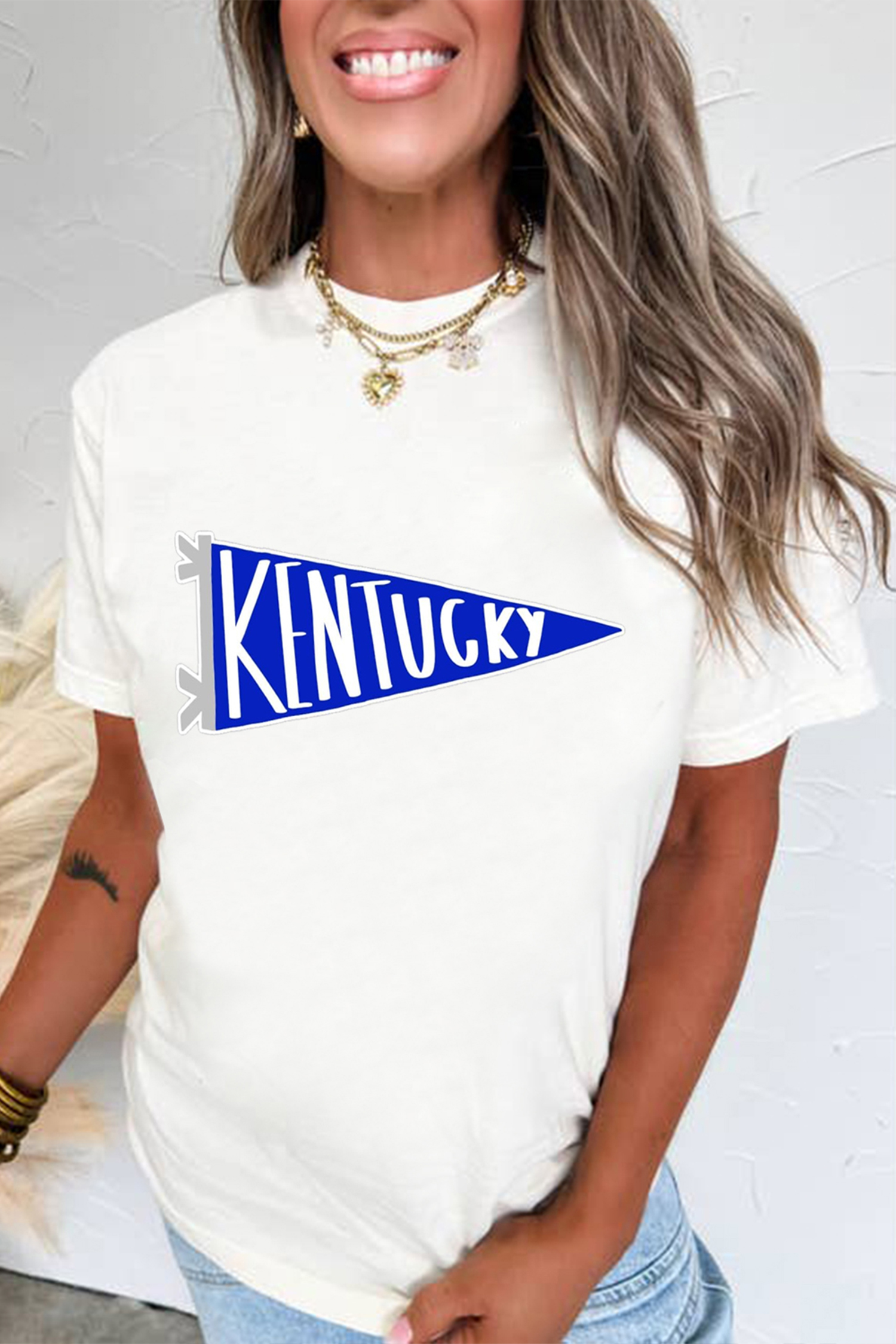 Green Camouflage KENTUCKY Crew Neck Summer Top - loveforevers