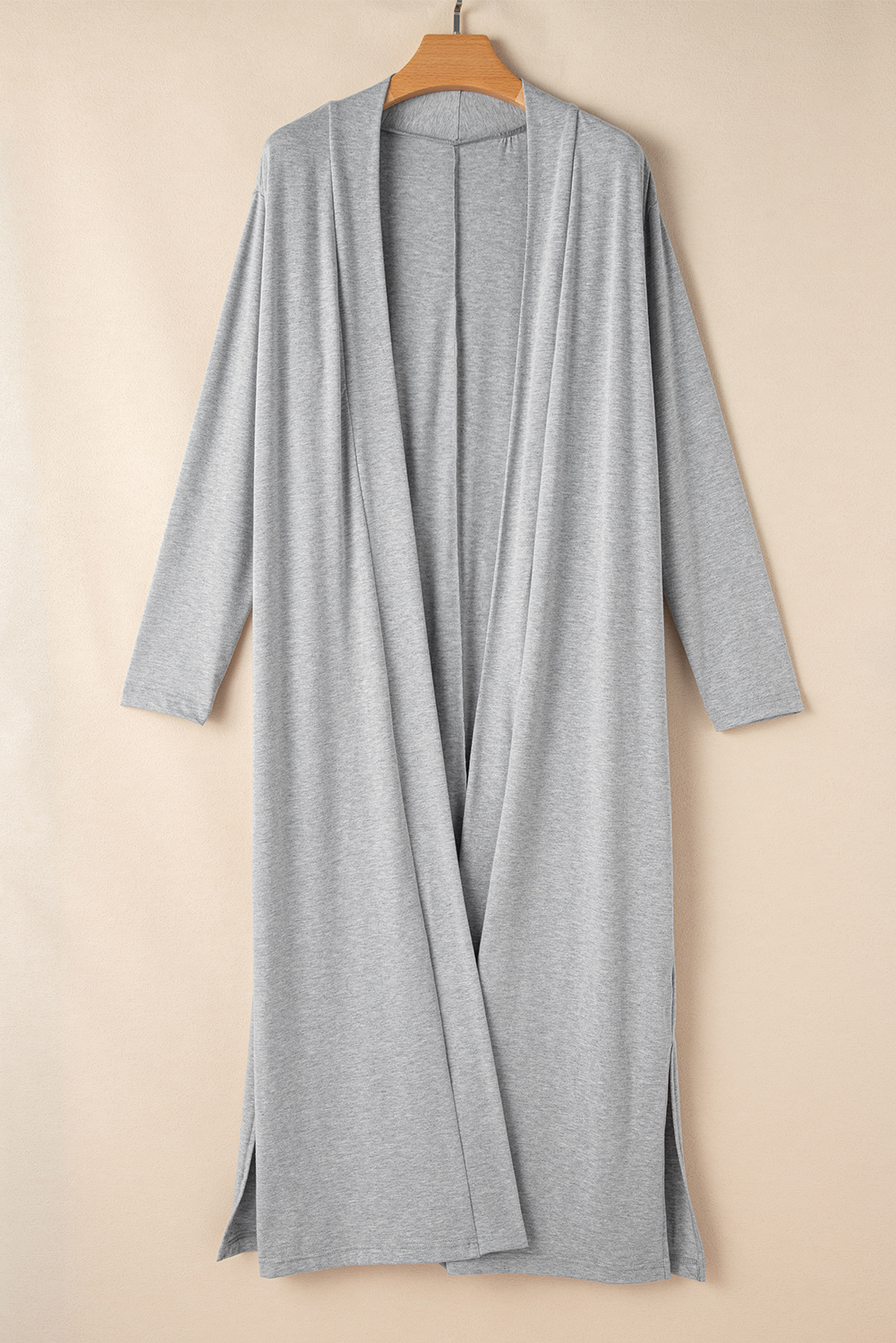 Parchment Split Long Cardigan and Skinny Pants Lounge Set - loveforevers