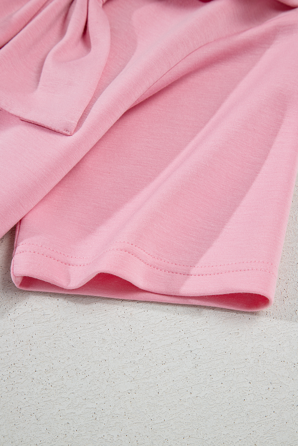 Pink Bow Applique Half Sleeve T-shirt - loveforevers