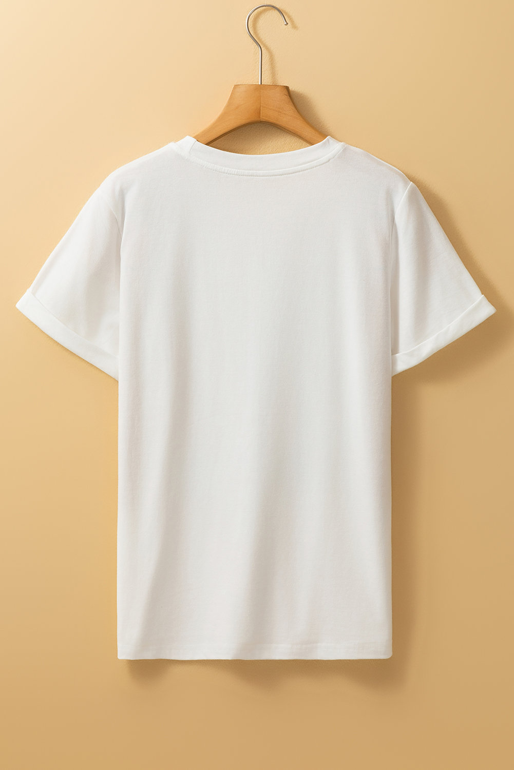 White Made in America Lip Printed O Neck T Shirt - loveforevers