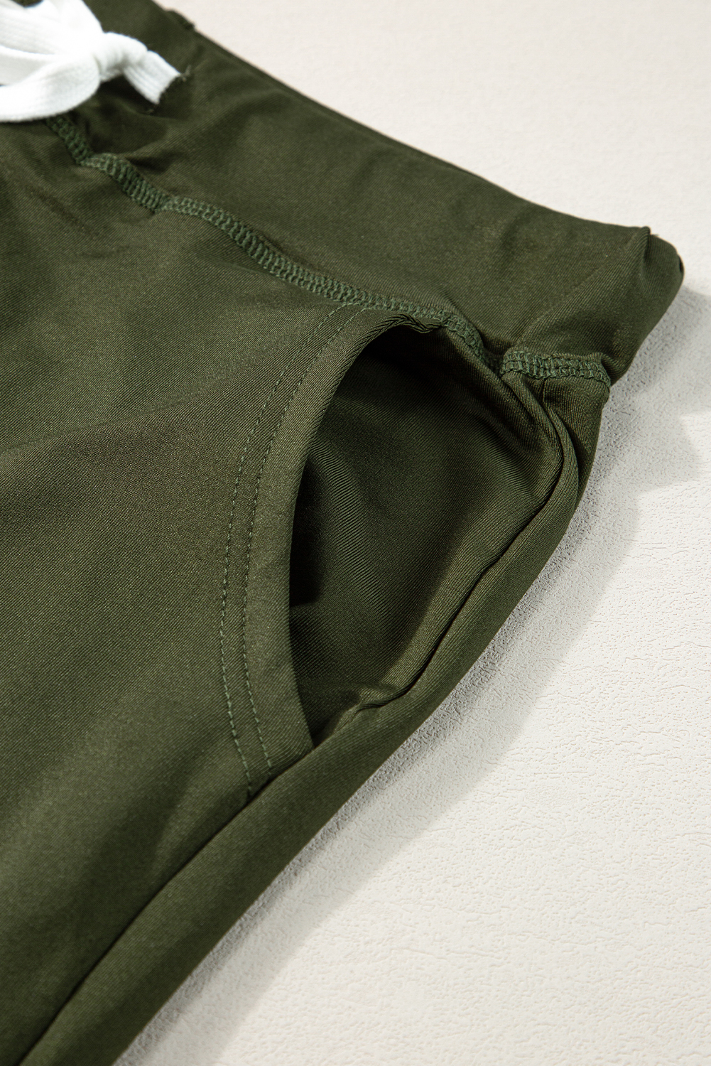 Black Drawstring Elastic Waistband Pocketed Joggers - loveforevers