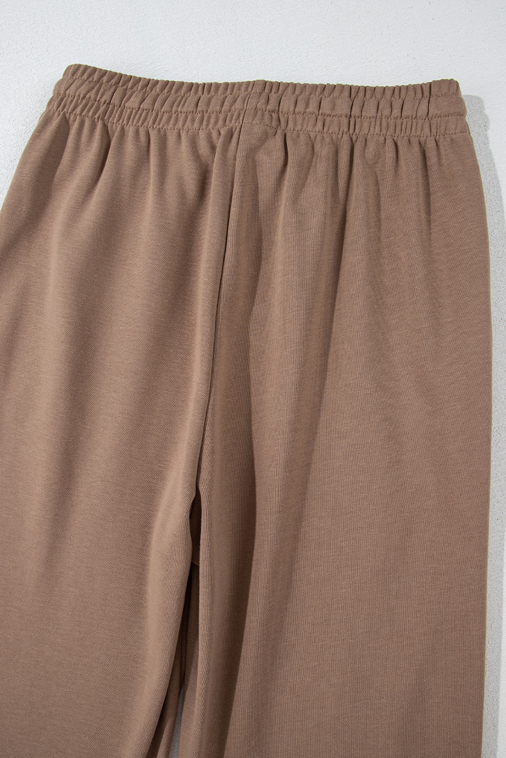 Brown Stripe Striped Drop Shoulder Pullover and Jogger Pants Set - loveforevers