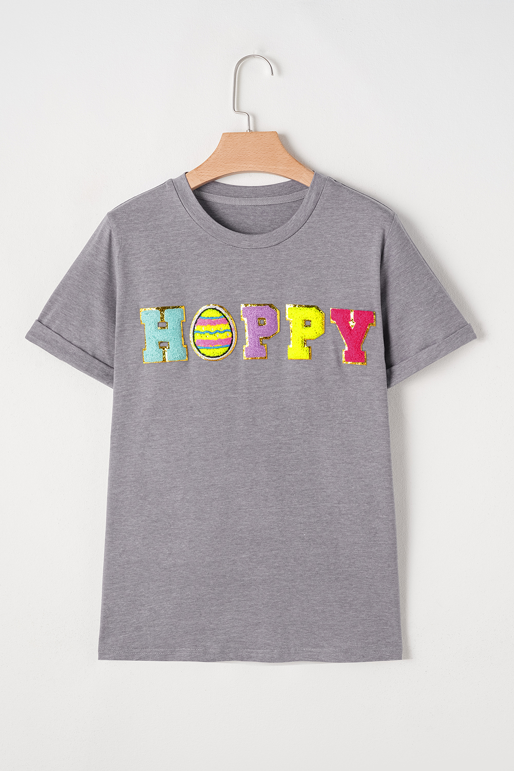 White Rabbit Bow Knot Print Crew Neck T Shirt - loveforevers