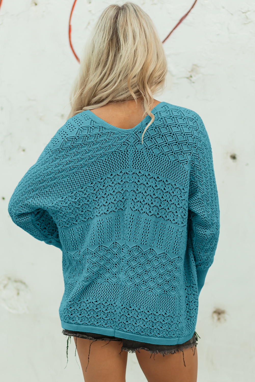 Redwood Burl Mixed Pattern Knitted Open Front Plus Cardigan - loveforevers